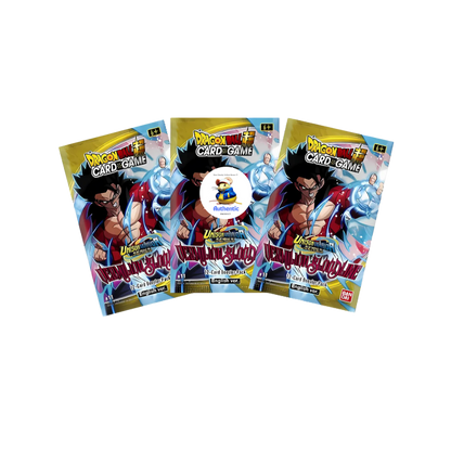 Dragon Ball Super: Dragonball Z │ B11 Unison Warrior Series Vermillion Bloodline Booster Pack │ TCG Trading Card Game │ 3 Pack Set │ Dragon Ball Cards │ TCYM Authenticated (3 x Booster Packs)