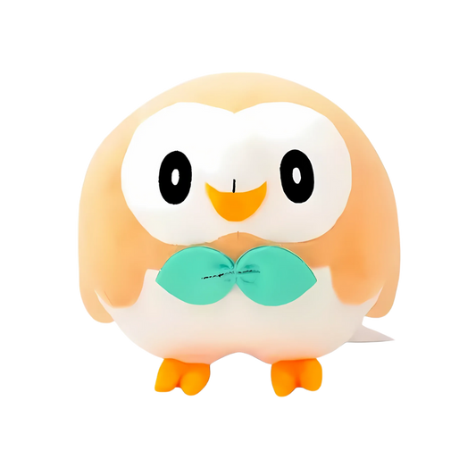 Japanese Rowlett Pokemon Plush | Anime Teddy | Plush for Trading Cards Fans | Stuffed Toy | Pokemon-Plushies | Toys | Plushy Gift For Boys| Pokémon Plushie (722)
