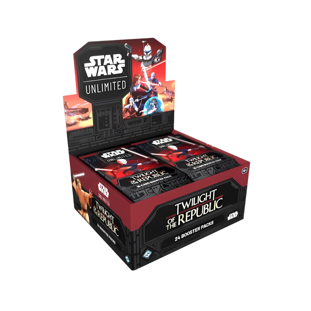 Star Wars Unlimited TCG - Twilight of the Republic Booster Packs, TCYM Authenticated Official Trading Card Game | Star Wars Game | Star Wars Games Collection (Booster Box (24 Packs))