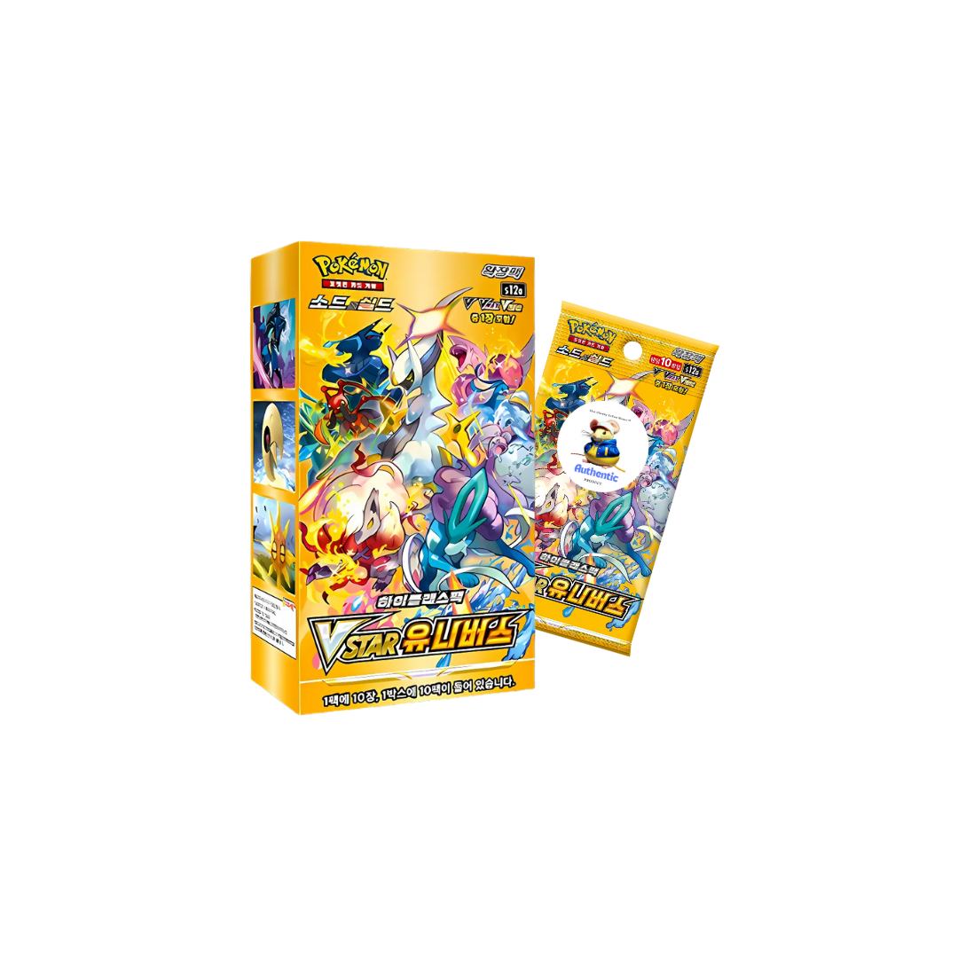 Korean VSTAR Universe Pokémon Booster Box | 10 x Korean VSTAR Universe Pokemon Booster Box | 10 x Pokemon Card Packs | Pokemon TCG Pack | TCYM Authenticated |