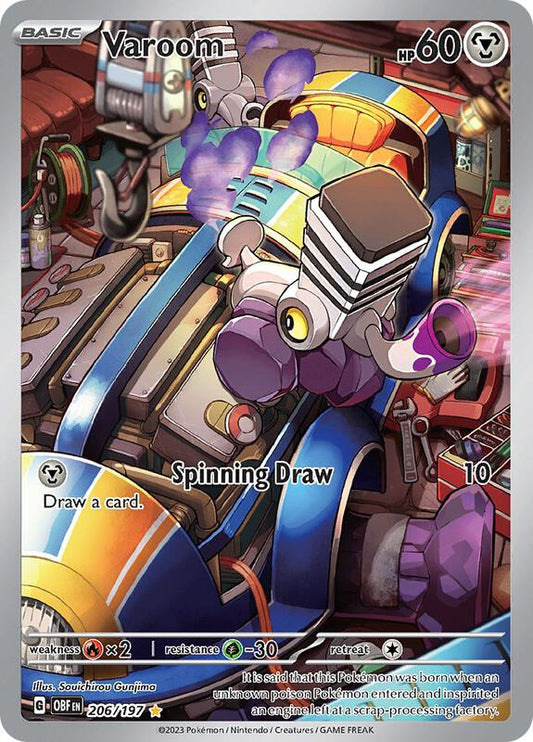 Varoom Illustration Rare 206/197 Obsidian Flames