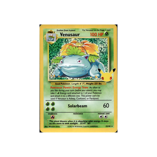 Pokemon Single Card VENUSAUR Celebrations CLASSIC COLLECTION, Multicolor