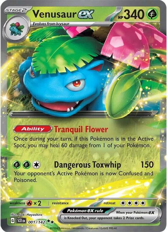 Venusaur ex Double Rare 001/142 Stellar Crown