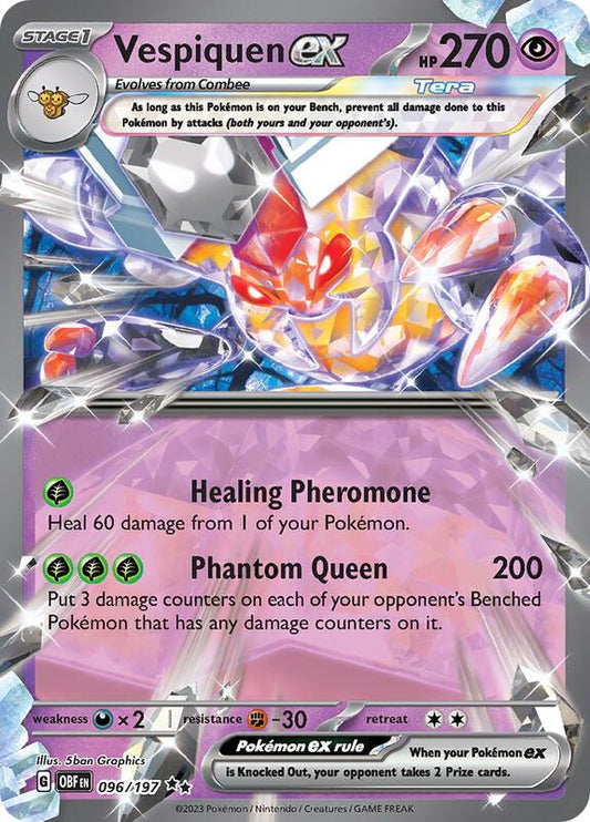 Vespiquen ex Double Rare 096/197 Obsidian Flames