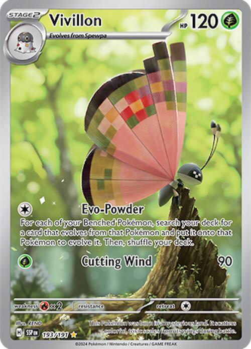 Vivillon Illustration Rare 193/191 Surging Sparks
