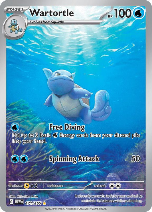 Wartortle Illustration Rare 171/165 Scarlet & Violet 151