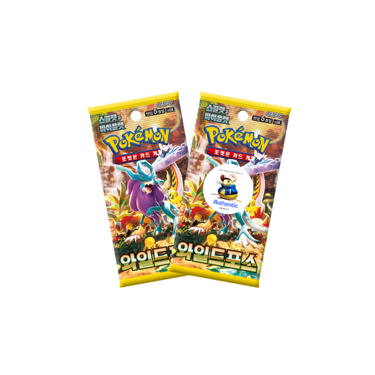 2 x Korean Pokémon Temporal Forces Booster Packs | Pokemon Scarlet and Violet Series | Korean Wild Force Pokemon Booster Packs | TCYM Authenticated | Perfect for Japanese Pokemon Cards Fans