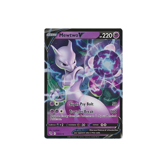 Mewtwo V 030/078 - Pokemon Go - Ultra Rare Card