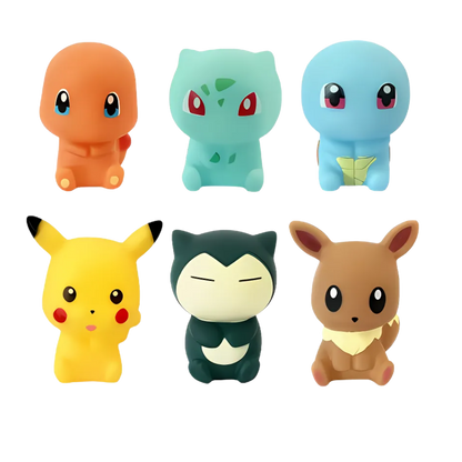 Pokemon Bath Toys | 6 Unique Pokemon Toys | Toddler Bath Toys | Baby Bath Toys | Swimming Pool Toys | Bath Toy | Travel Toys | Water Toys | Pokemon Figures | Kids Bath Toys | Water Play Toys