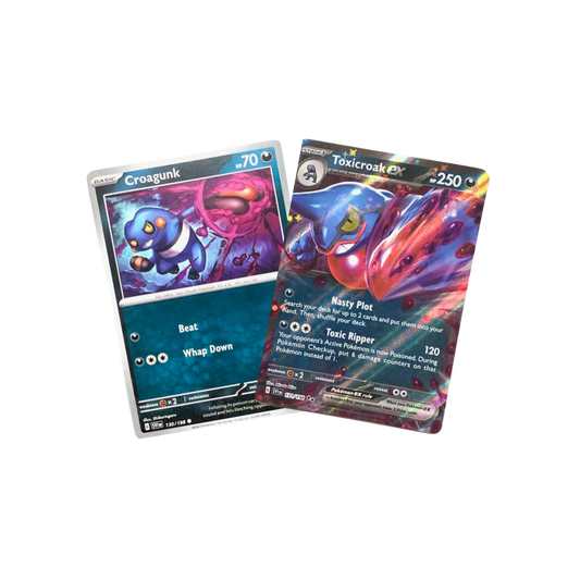 Toxicroak ex 131/198 Holo - Scarlet & Violet - Pokemon Evolution 2 Card Set