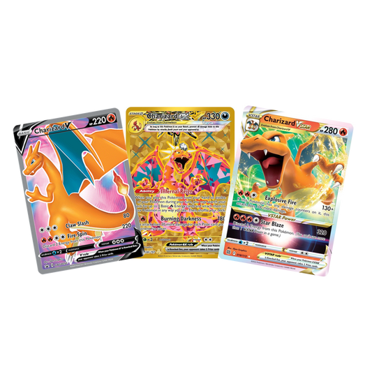 3 x Pokemon Cards for Charizard Fans