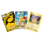 Pikachu Pokemon Card Gift Bundle | Three Pikachu Pokémon card | Pikachu Full Art Pokemon Card | Golden Pokemon Pikachu Card | Classic Evolutions Reverse Holo Pikachu |