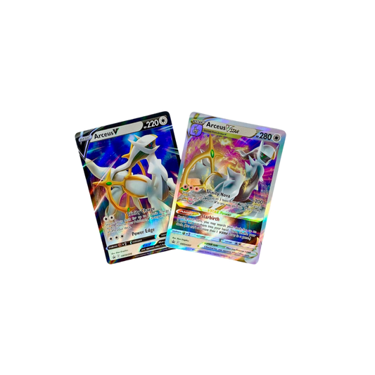 Arceus V & Vstar - Pokemon Card Lot - Black Star Promo SWSH307 + SWSH306
