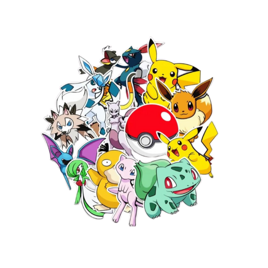 Official Pokemon Trading Card Sticker Bundle | 1 Holographic Pokemon Card and 20 Vinyl Stickers | Pokemon Stickers | Pokemon Toys | Anime Stickers | Pokemon Gifts | Pokémon Cards