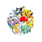 Official Pokemon Trading Card Sticker Bundle | 1 Holographic Pokemon Card and 20 Vinyl Stickers | Pokemon Stickers | Pokemon Toys | Anime Stickers | Pokemon Gifts | Pokémon Cards